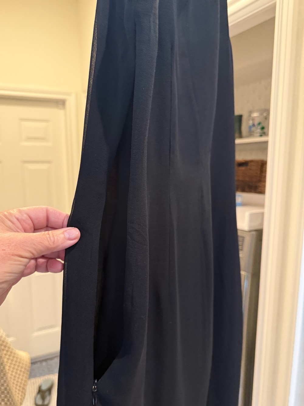 Banana Republic Black Maxi Skirt with Flowing Panels